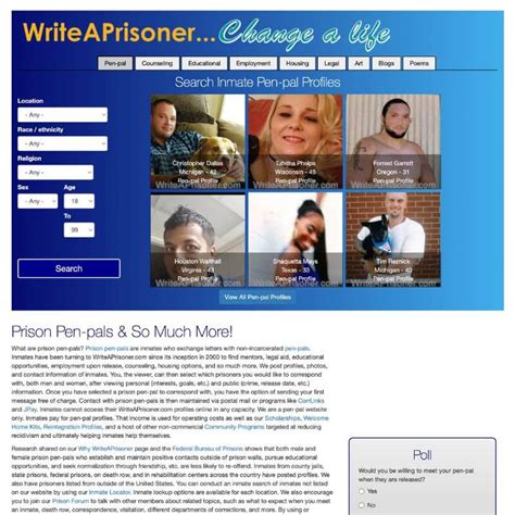 Write a prsoner - WriteAPrisoner provides pen-pal, legal, and reintegration services for inmates worldwide. These services include housing, job placement, self-help support and other means to reduce recidivism ...